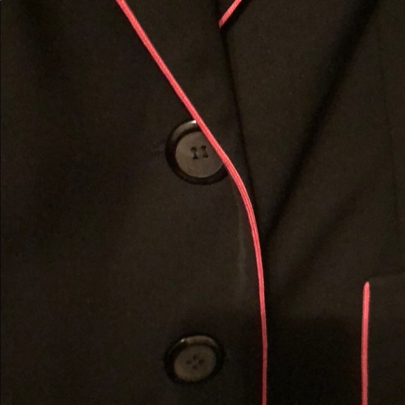 Jkt, Conrad C Petites, Black w pink piping, Sz 14P - Picture 4 of 5